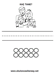 okul öncesi sayı egzersizleri